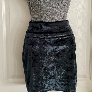 Velvet Mini Skirt